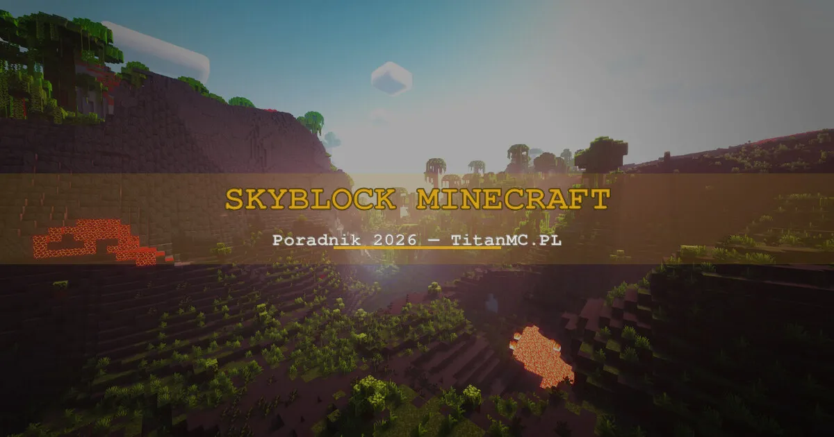 Serwer OneBlock Minecraft — wyspa zbudowana z jednego bloku